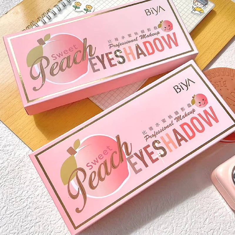 Biya Sweet Peach 12 Color Highlighter Shimmer Eyeshadow Palette