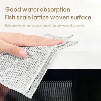 Multipurpose Scrub Shine The Ultimate Wire Dishwasher Non-Scratch Cleaning Cloth Rust Removal Cloth