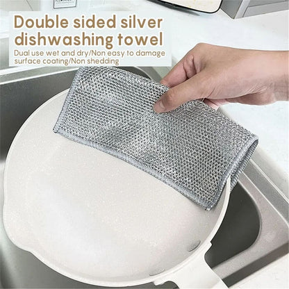 Multipurpose Scrub Shine The Ultimate Wire Dishwasher Non-Scratch Cleaning Cloth Rust Removal Cloth