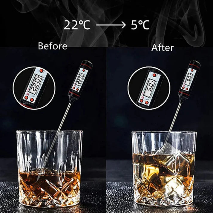 Reusable 6pcs Stainless Steel Ice Cube Set With Tong