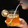 Stainless Steel Spoon Straw 3in1