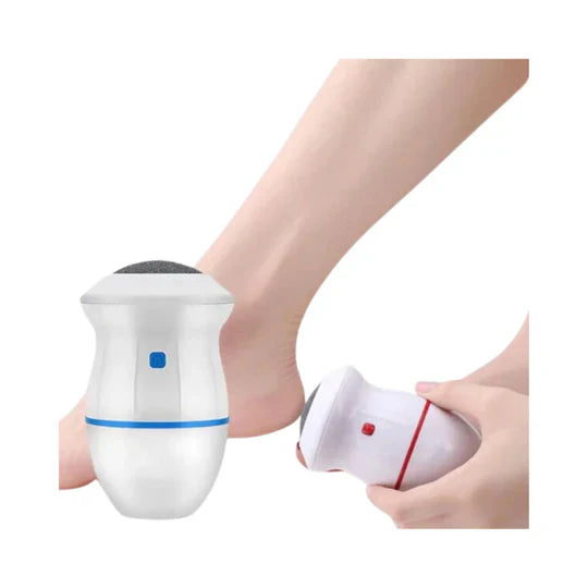 Portable Electric Cell Operated Foot Grinder Pedicure Automatic Callus Remover With Extra Head