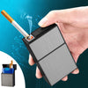 Cigarette Case With USB Electric Lighter Flameless BOX Windproof Moisture Proof Box