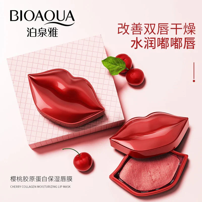 Bioaqua Cherry Collagen Lip Moisturizing Lip Mask (20Pcs) 60g