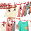 Multifunction Portable Clip Hang 185cm Drying Rack Clothes Line With 12 Clip