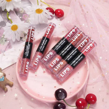 Color Castle 2in1 Matte Double Feeling Waterproof Lipgloss 6Pcs Set