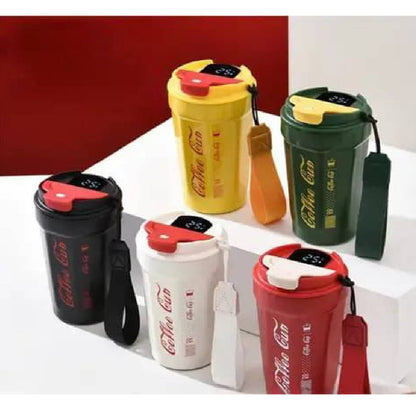 Creative Stainless Steel Thermal Insulated Coffee Cup With LED Temperature Display 380ml