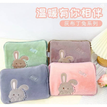 Cute Portable Rechargeable Electric Thermal Hot Water Bag Winter Hand Warmer Hot Plush Bag