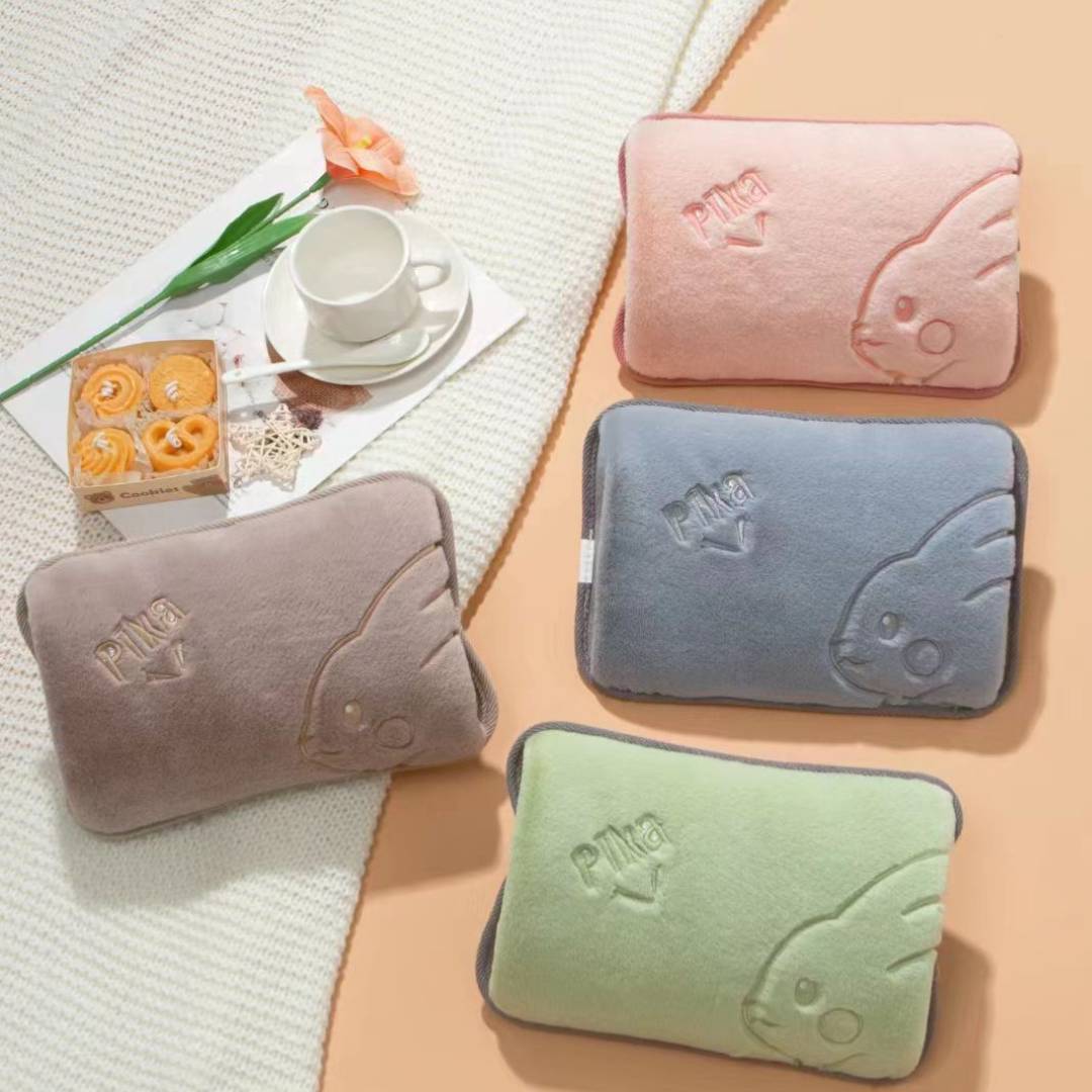 Cute Portable Rechargeable Electric Thermal Hot Water Bag Winter Hand Warmer Hot Plush Bag