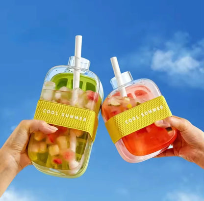 2in1 Ice Maker Ice Cube Bottle