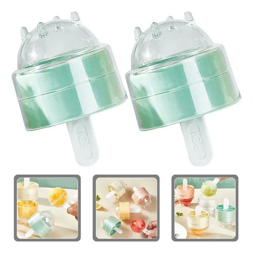 Popsicles Ice Ball Mold Easy Demolding Lollipop Ice Ball Making Mold Pack Of 4