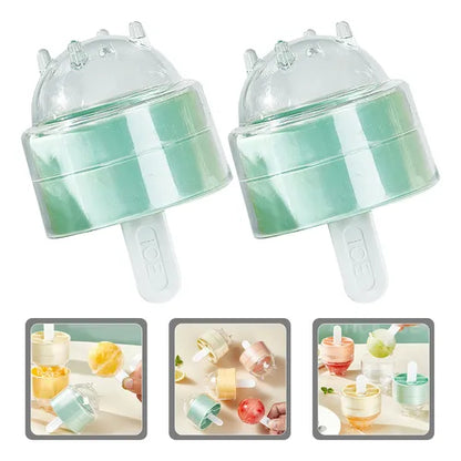 Popsicles Ice Ball Mold Easy Demolding Lollipop Ice Ball Making Mold Pack Of 4