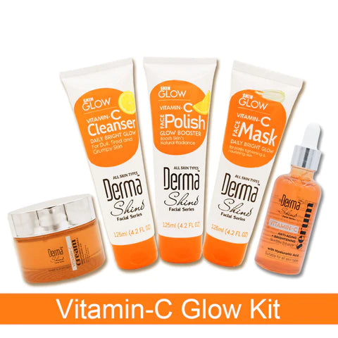 DERMA SHINE VITAMIN-C SKIN GLOW KIT 5-IN-1 KIT