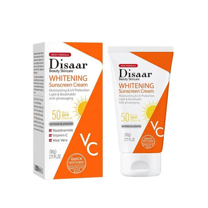 Disaar Whitening Moisturizing &amp; UV Protection Light &amp; Breathable Anti Ageing 50SPF Sunscreen Cream 80g