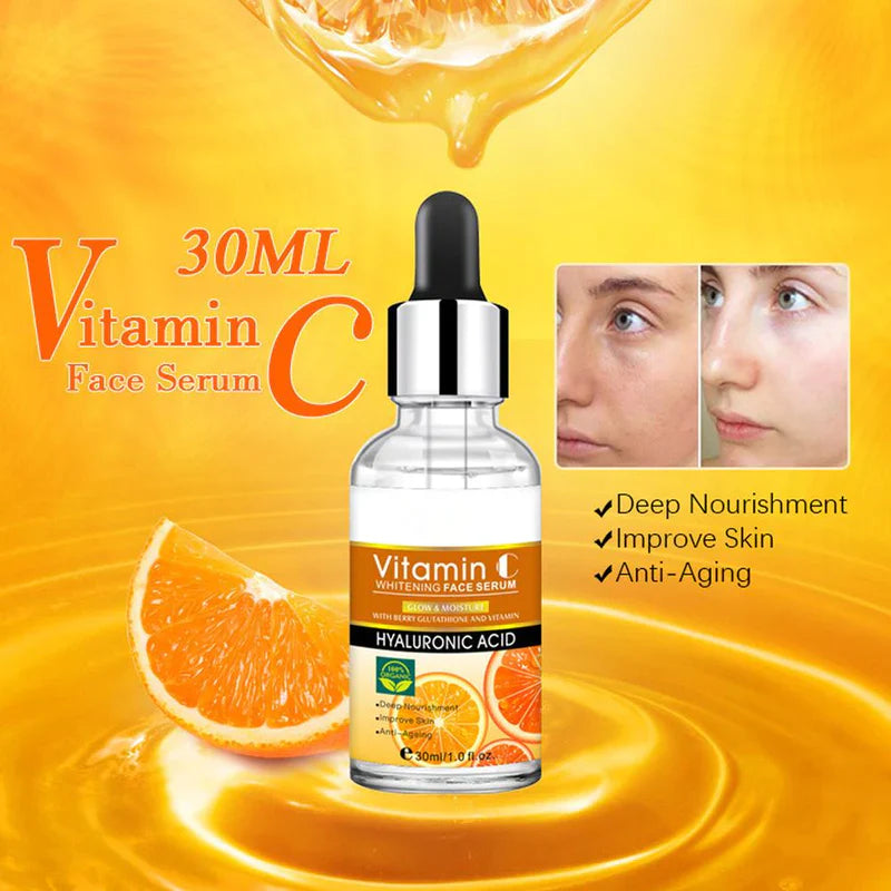 Disaar Vitamin C Hyaluronic Acid Whitening Anti Aging Face Serum