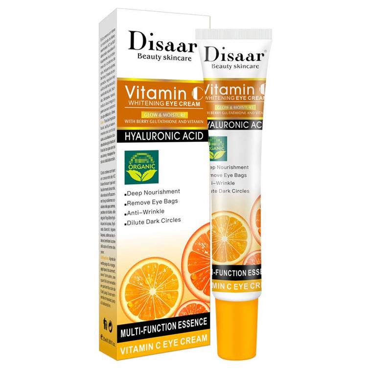 Disaar Vitamin C Whitening Eye Cream with Hyaluronic Acid