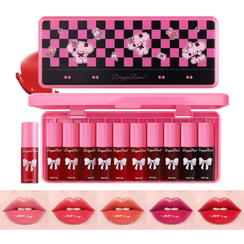 Dragon Ranee Kitty Lip Tint Pack of 10Pcs