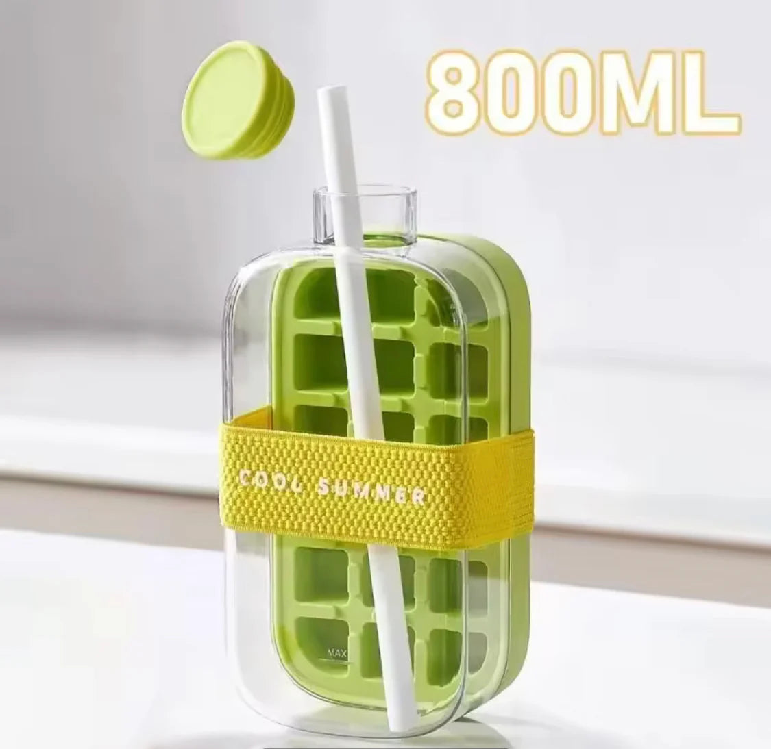 2in1 Ice Maker Ice Cube Bottle