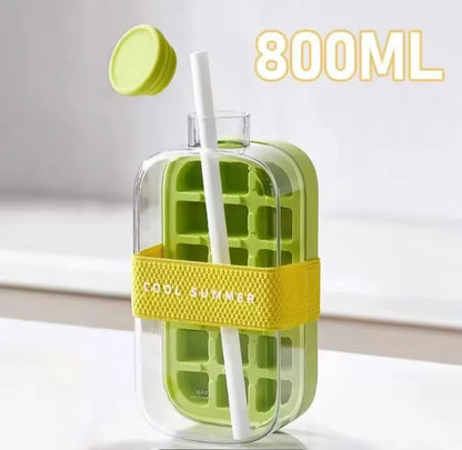 2in1 Ice Maker Ice Cube Bottle