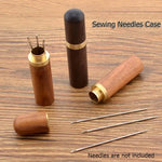 Stainless Steel 30 Pcs Side Hole Blind Sewing Needles With Wooden Needle Case