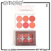 Emelie Professional Makeup Matte Blusher 6 Color Round Palette