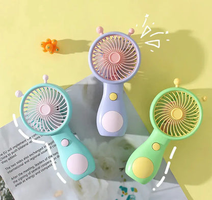 Portable Handheld Cute Mini Snail Rechargeable Fan
