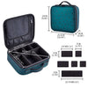 Professional Multifunctional Portable Square Partition Makeup Cosmetic Bag Organizer Traveling Storage Box