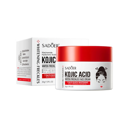 SADOER Kojic Acid Whitening Freckles Face Cream 30g