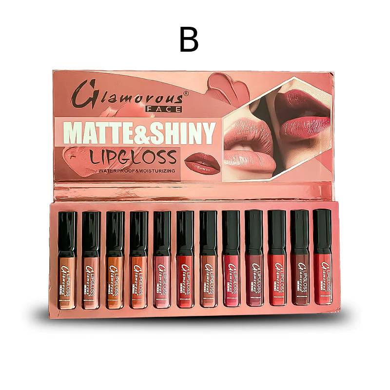 Glamorous Face 12 in 1 Lip Gloss Set