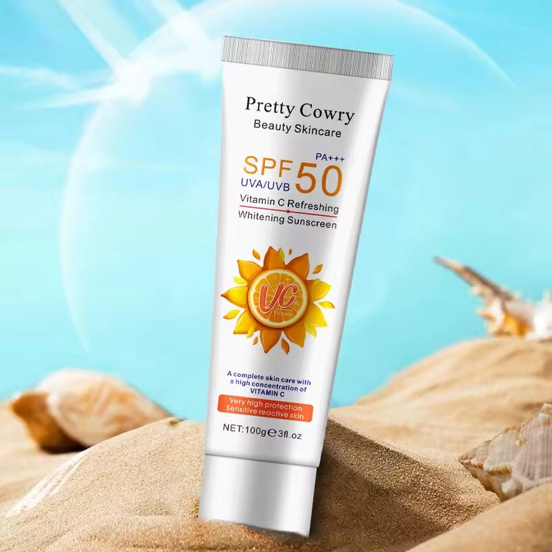 Pretty Cowry Vitamin C Whitening SPF 50 Sunscreen 100g