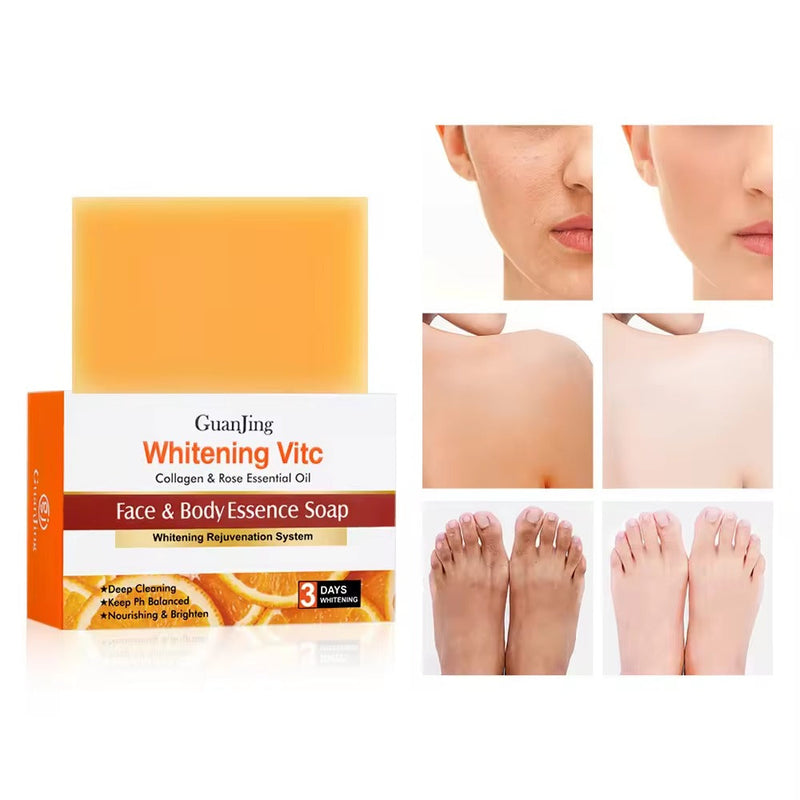 GuanJing Whitening Vitc Face And Body Essence Soap