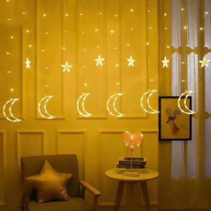 Led Moon And Star Curtain Light 2.5m