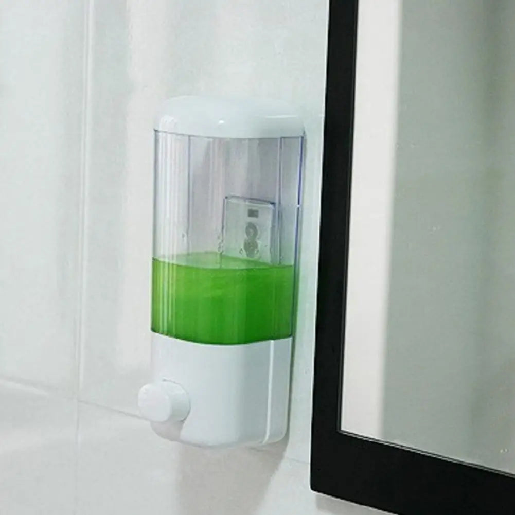 Wall Mounted Hand Press Soap Dispenser Shampoo Container