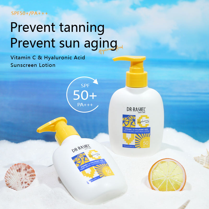 Dr Rashel Vitamin c Hyaluronic Acid Moisturizinng Refreshing Sunscreen Loiton SPF50
