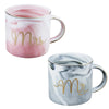 Mr And Mrs Marble Coffee Mug Set Wedding Gifts For Couples