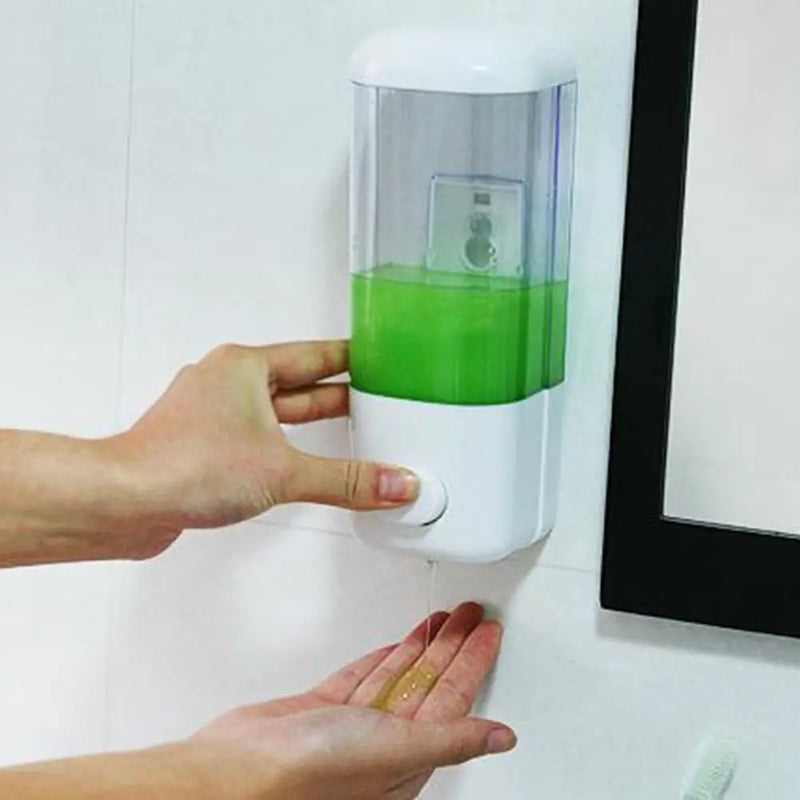 Wall Mounted Hand Press Soap Dispenser Shampoo Container