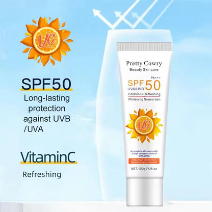 Pretty Cowry Vitamin C Whitening SPF 50 Sunscreen 100g