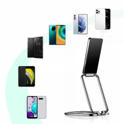 360 Rotation Foldable Phone Ring Holder Multi Angle Viewing, Portable Desk Stand For Smartphone