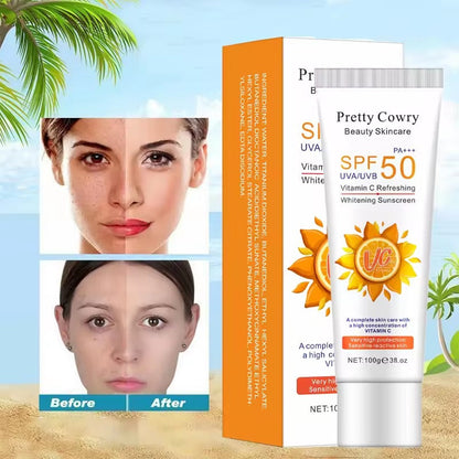 Pretty Cowry Vitamin C Whitening SPF 50 Sunscreen 100g