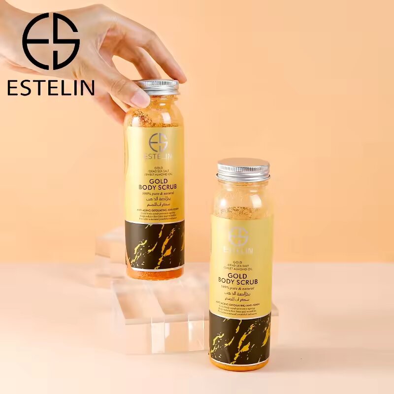 Estelin Body Scrub Anti-Aging Exfoliating Anti-Toxin - 24k Gold