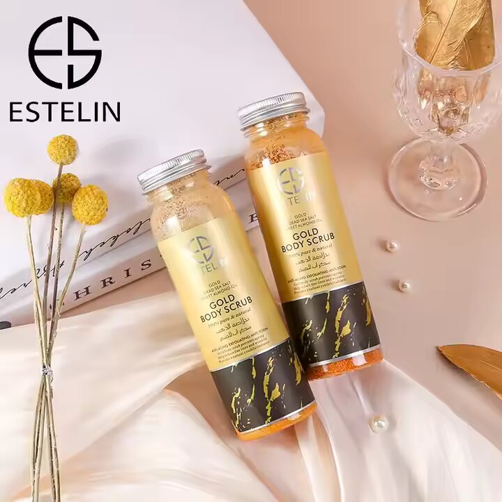 Estelin Body Scrub Anti-Aging Exfoliating Anti-Toxin - 24k Gold