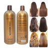 BK Keraplex Caviar Brazilian Keratin Hair Treatment Shampoo Sulfate Free Conditioner 3in1 Set