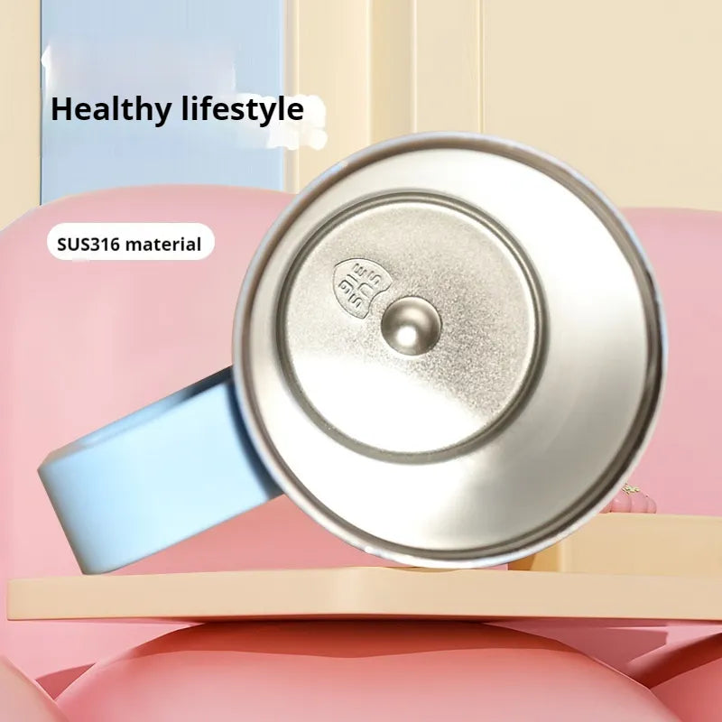 Stainless Steel New 3D Printed Tumbler Mug Vacuum Thermos With Straw Handle Water Bottle 1200ml