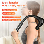 Portable Curved Hook Shape Fascial Gun Massager High Frequency Vibration Deep Body Massager