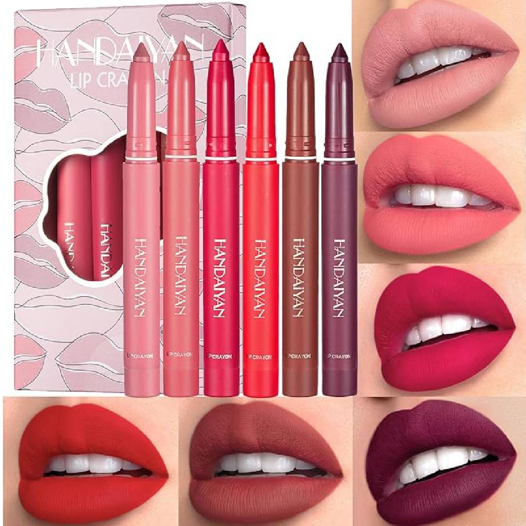 HANDAIYAN Matte Lip Crayon Lipstick Set