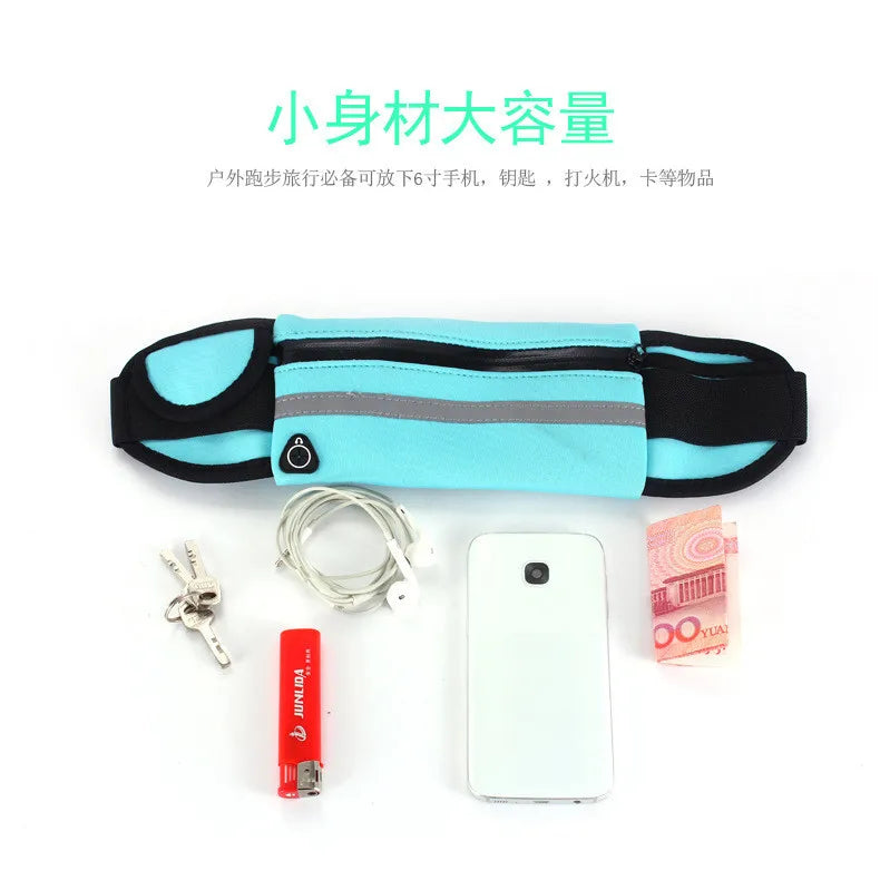 Adjustable High Quality Buckle-free Invisible Elastic Waist Belt Waterproof Chest Pouch Travel Accessory