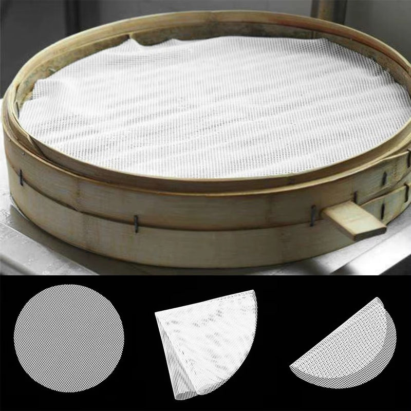 Round Steamer Mesh Pad for Buns Dumplings Dim Sum Pack Of 3