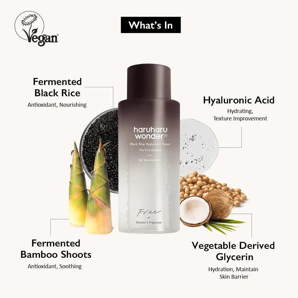 Haruharu Wonder Black Rice Hyaluronic Toner The First Essence For Sensitive Skin 150ml