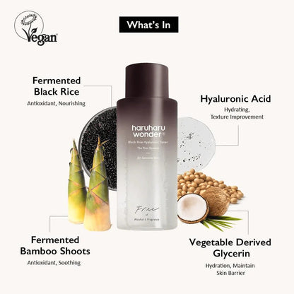 Haruharu Wonder Black Rice Hyaluronic Toner The First Essence For Sensitive Skin 150ml