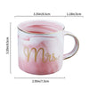 Mr And Mrs Marble Coffee Mug Set Wedding Gifts For Couples